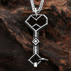 Vintage Gothic Key Pendant Necklace — Stainless Steel