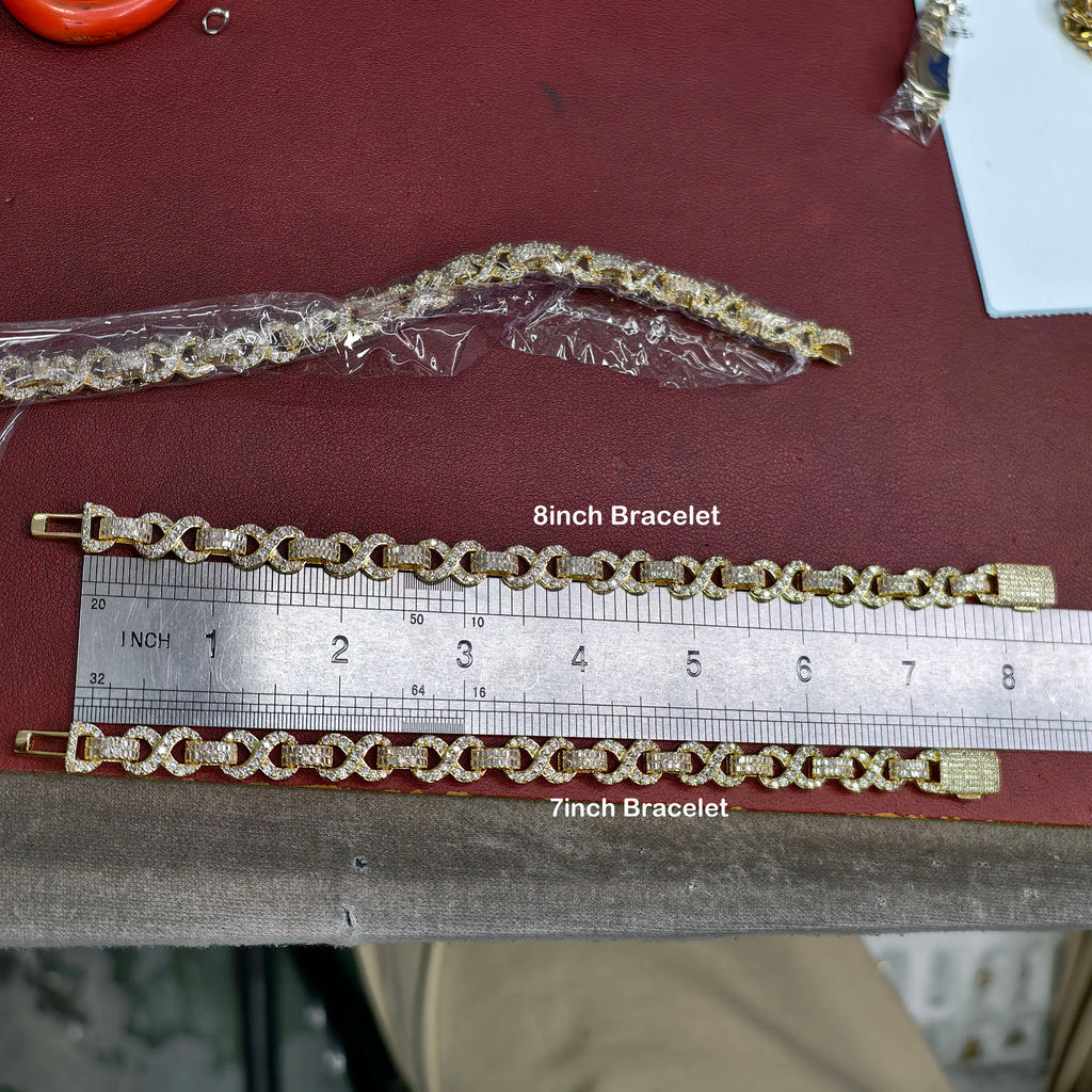 Iced Out Cuban Chain Necklace Stainless Steel 10MM