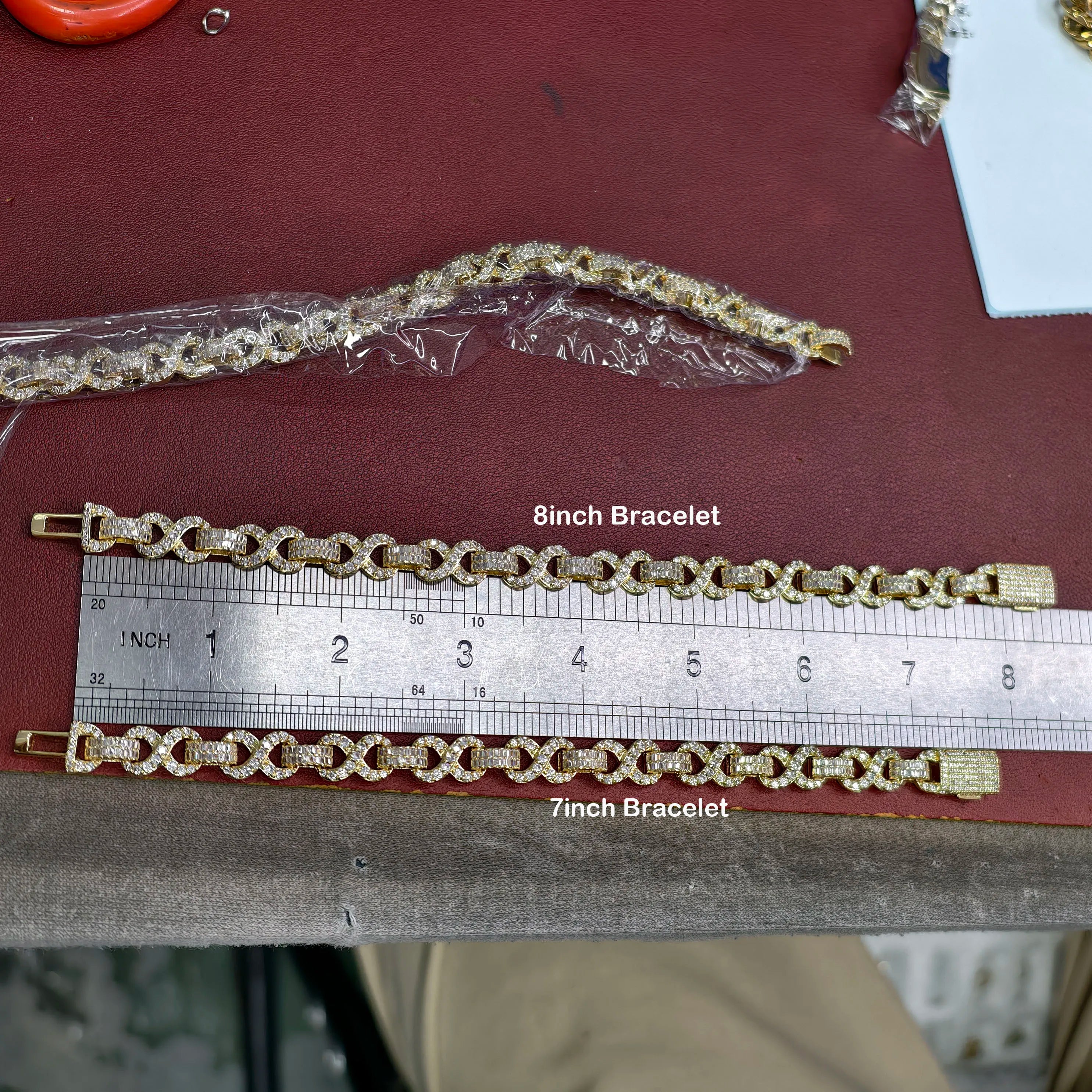 Iced Out Cuban Chain Necklace Stainless Steel 10MM