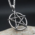 Pentagram Stainless Steel Pendant Necklace