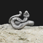 Snake Steel Ring Punk Animal Sliver Party