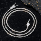 Iced Out Diamond Clasp Chain Necklace 2.4MM