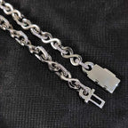 Iced Out Cuban Chain Necklace Stainless Steel 6MM