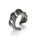 Retro Cyberpunk Gear Armor Ring For Men Antique Punk Gothic Adjustable Ring Handmade Rock Biker Accessories Man Jewelry Gift