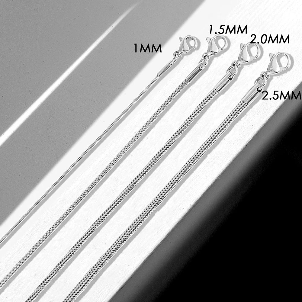 eManco Hot Sale Silver Color Stainless Steel Snake Chain Bracelet Fashion Jewelry For Men Women Minimalist Gifts