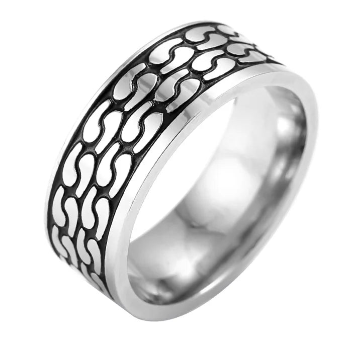 Vintage 316L Stainless Steel Ring for Men And Women Never Fade Power Lucky Mantra Ring