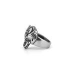 Viking Wolf Head Biker Ring — Stainless Steel