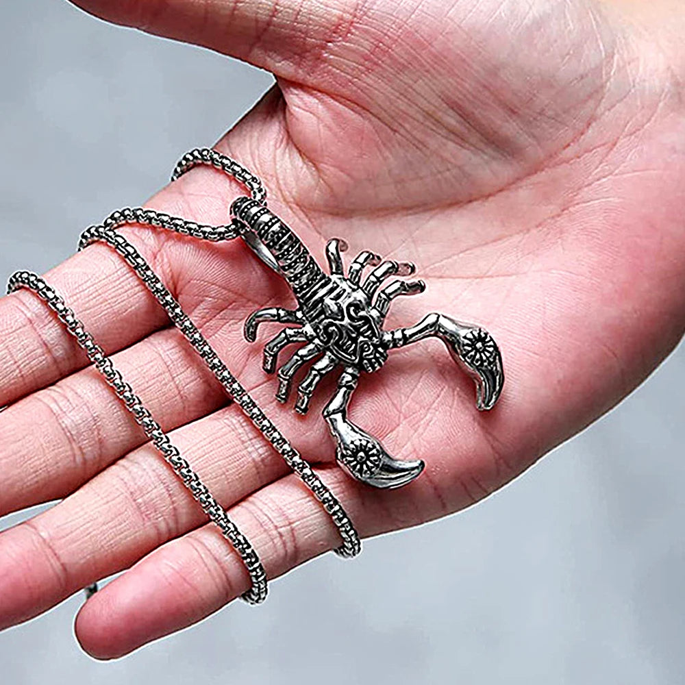 Scorpion Pendant Necklace — 316L Stainless Steel