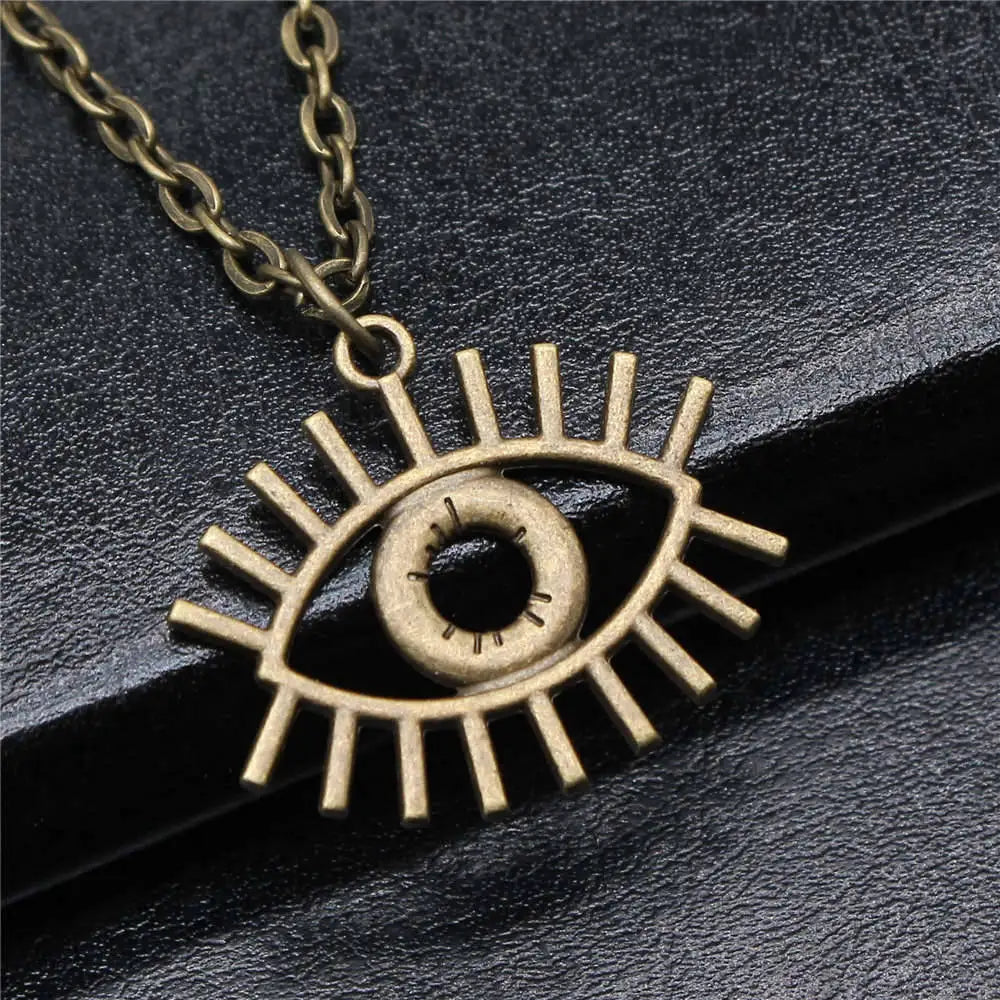 Hand and Eye Talisman Amulet Necklace — 43cm Chain
