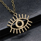 Hand and Eye Talisman Amulet Necklace — 43cm Chain