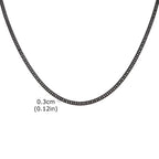 Vnox 3/5/7/9mm Thick Cuban Chain Necklaces for Men Women,Simple Miami Curb Links Collar,Waterproof Stainless Steel Unisex Chain