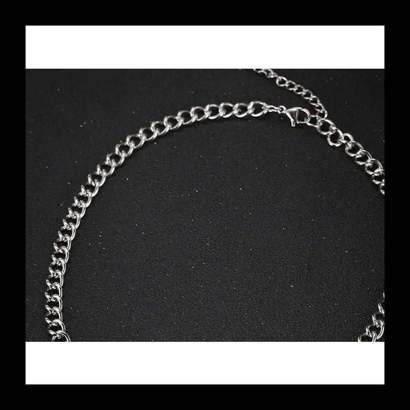 Minimal Bar Pendant Necklace — Stainless