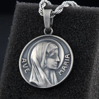 Virgin Mary Pendant — 925 Silver