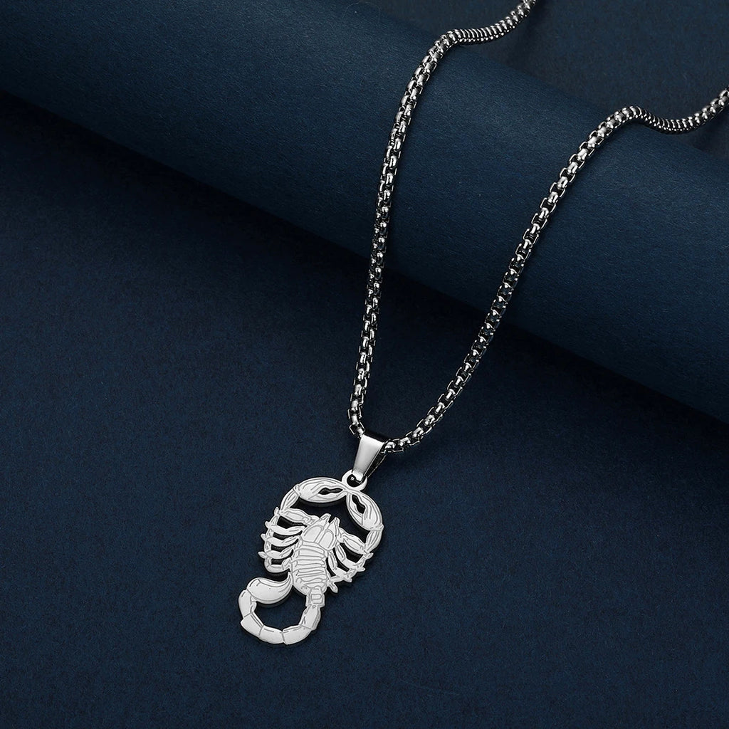 Gothic Scorpion Pendant Necklace — Stainless Steel