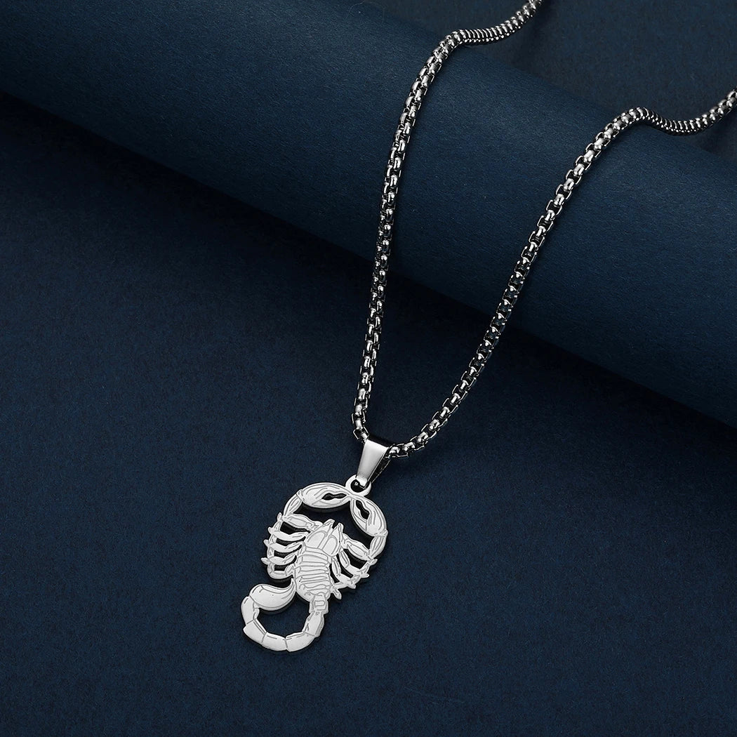 Gothic Scorpion Pendant Necklace — Stainless Steel