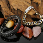 Luxury Gold Color Bracelet Man Friendship Men's Bracelets & Bangles In Metal Stainless Steel On Hand Jewelry Gifts For