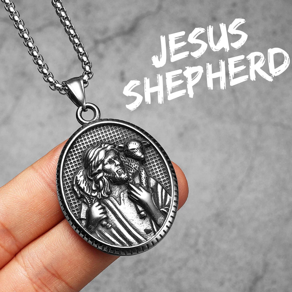 Jesus Avatar Pendant Necklace Stainless Steel