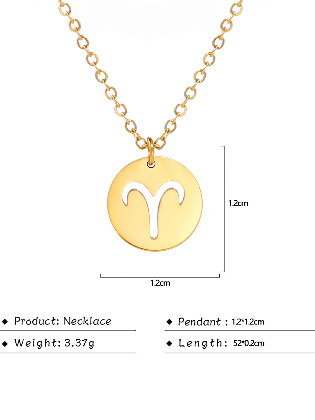 Kkjoy Stainless Steel Star Zodiac Sign Necklaces 12 Constellation Choker Pendants Necklace Aries Libra Leo Collier Birthday Gift