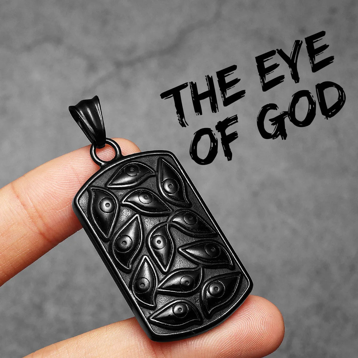 Eye of God Pendant Necklace — Stainless Steel