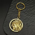 Jesus Crown of thorns Men's Necklace Stainless Steel Gold Color Chain Crucifix Medal Male Neckalces Religious Jewelry