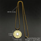Gold Pendant Multilingual Palestine Wheat Ears