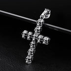 BEIER Punk Rock Fashion Cross Charm Vintage Skull head pendant Chain Fashion jewelry for man women Best Lover gift BP8-479