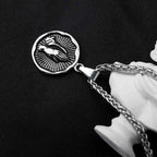 Stainless Steel Serenity Prayer Cross Pendant Religious Necklace Praying Hands Coin Medal For Him