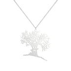2025 Halloween Scary Tree Pendant Exquisite Stainless Steel Tree of Life Necklace Neck Chain Punk Hip Hop Funny Jewelry