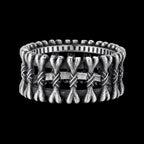 Gothic Skull Bones Stackable Ring — Stainless Steel