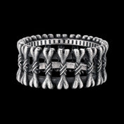 Gothic Skull Bones Stackable Ring — Stainless Steel