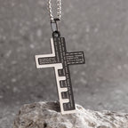 New Gold Color Crucifix Image Men\\'s Pendant Christ Miami Cuban Religious Necklace for Daily Wear Fashion Jewelry