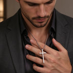 Jesus Cross Philippians Bible Verse Necklace — Stainless Steel