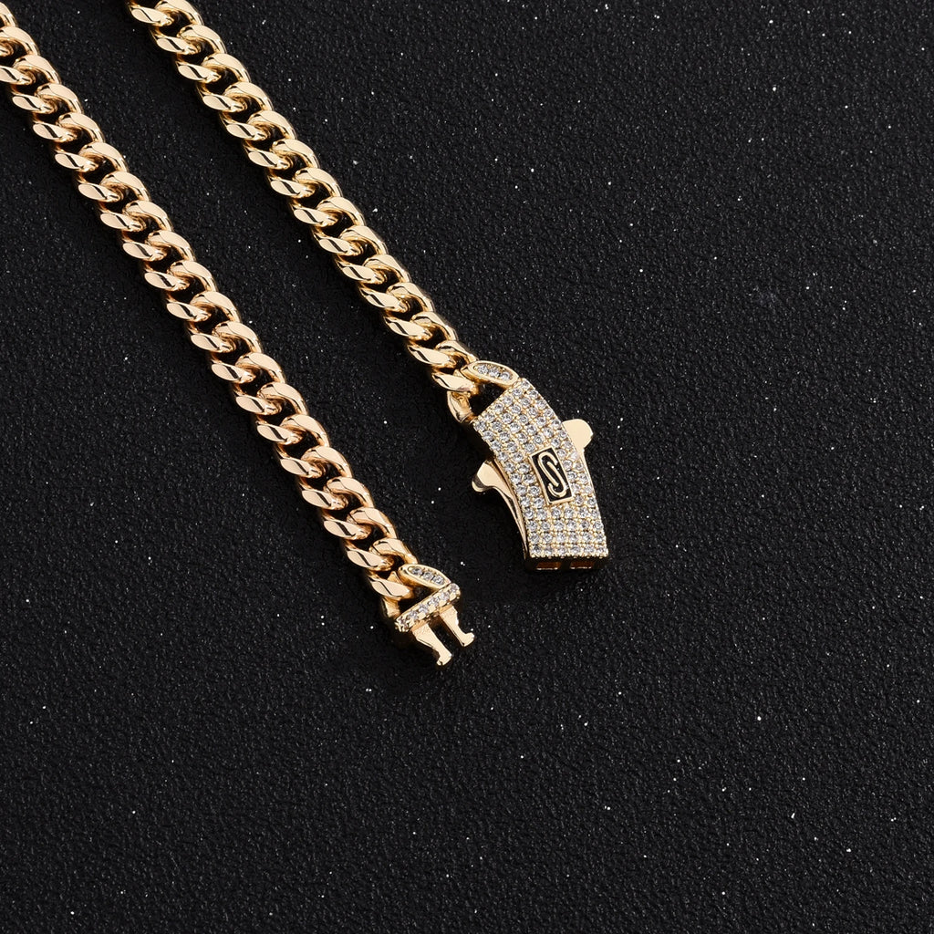 Monaco Cuban Chain Necklace — Stainless Steel