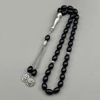 33Pcs Glass Rosary Muslim Prayer Keyring String Tassel Islamic Middle East Uae Dubai Arab Islam Car Pendant Jewelry