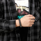 Skull Pattern Bracelet — Stainless Steel
