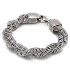 Stylish Minimalist Men's Stainless Steel Bracelet Creative Snake Bone Chain Fashion Jewelry Convention Accessories