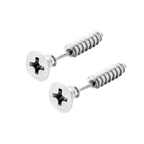 Gothic Nail Screw Piercing Stud Earrings — Stainless Steel