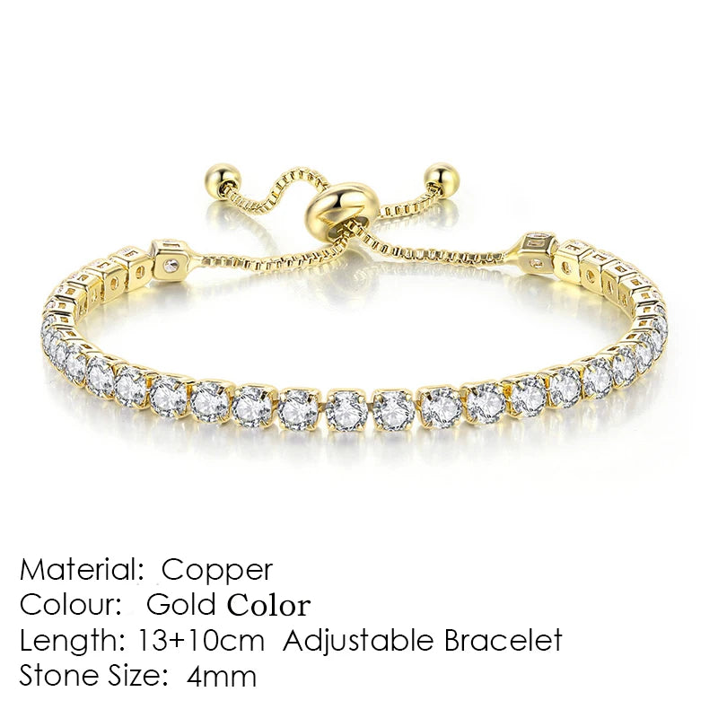Tennis Bracelet Stainless Steel 4MM Iced Out