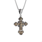 New Gold Color Crucifix Image Men\\'s Pendant Christ Miami Cuban Religious Necklace for Daily Wear Fashion Jewelry Accessories