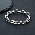 Charm Simple Cuba O-chain Bracelet Men Women Fashion Dubai Link Punk Hip Hop Stainless Steel Couple Bangle Trendy Jewelry Gifts