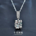 New 925 Sterling Silver Necklace Pendant 5A Zircon For Women Classics Fashion Wedding Engagement Jewelry Party Gift