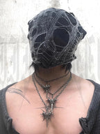 Double Skull Horn Pendant Necklace — Copper