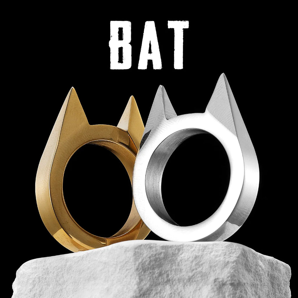 Bat Cat Ears Ring — Stainless Steel
