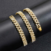 Iced Out Gold Miami Cuban Chain Necklace — 9MM