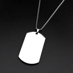 Lord's Prayer Our Father Glass Cross Necklace — Stainless Steel
