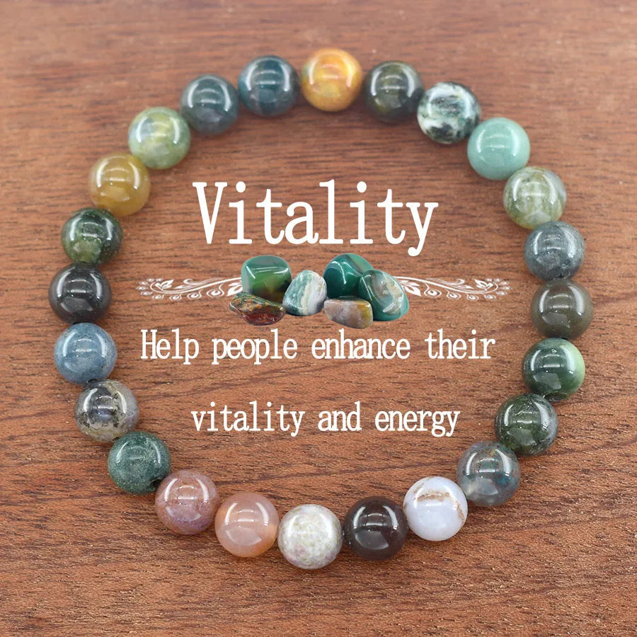 Multi-Color Bead Bracelet with Adjustable Length