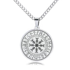 Quality Fashionable Medal Necklace Pendant Pirate Ship Compass Personality Men's Necklace Pendant Hip Hop Jewelry Trend