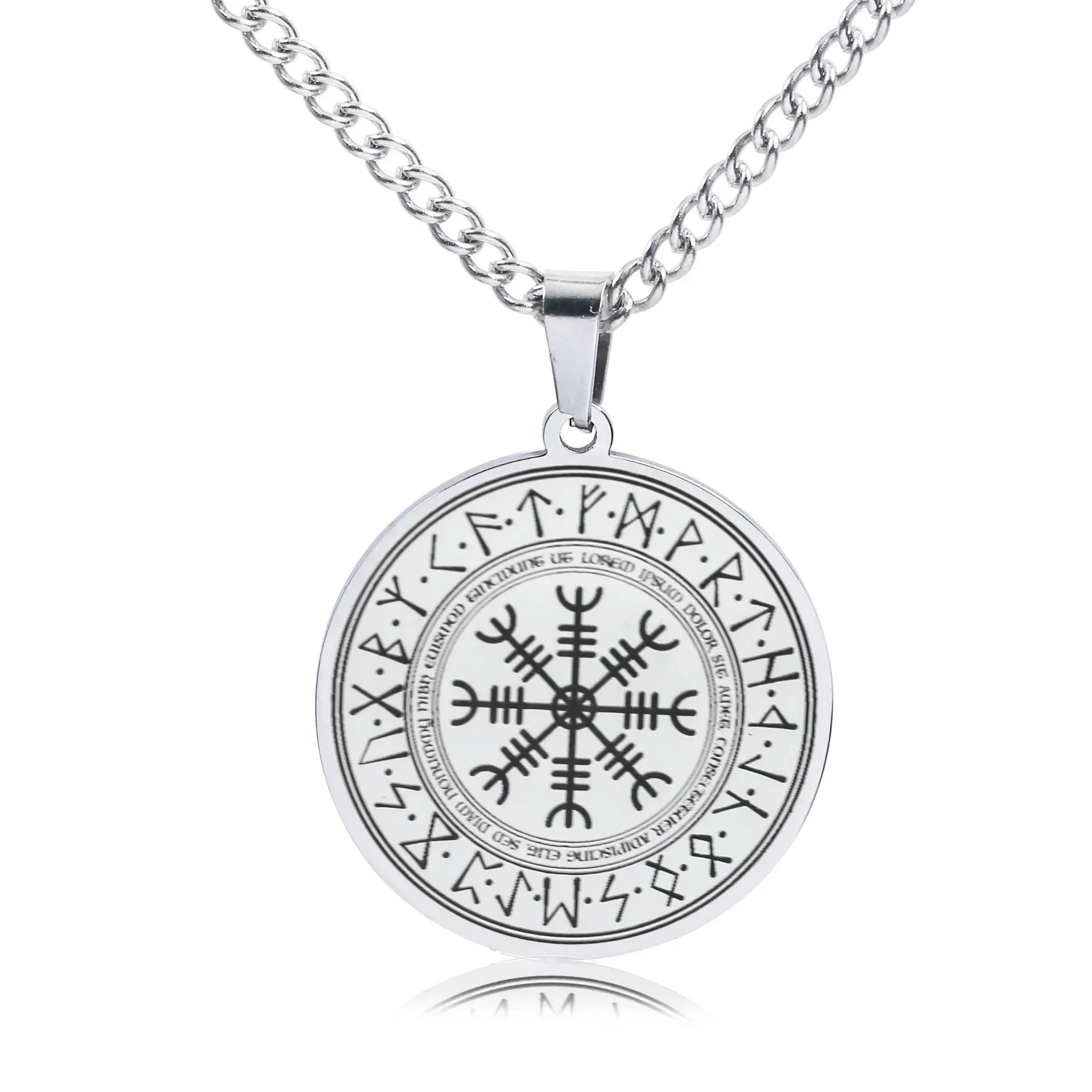 Quality Fashionable Medal Necklace Pendant Pirate Ship Compass Personality Men's Necklace Pendant Hip Hop Jewelry Trend
