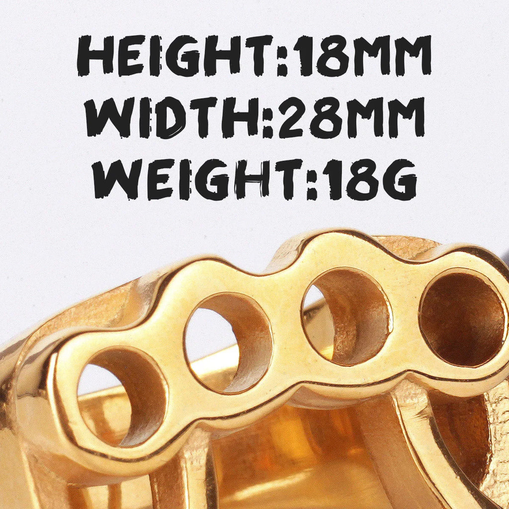 Stainless Steel Man Men Rings Fight Boxing Knuckles Creativity Personality for Male Boyfriend Fashion Accessories Jewelry Gift