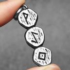 Viking Rune Pendant Necklace — Stainless Steel